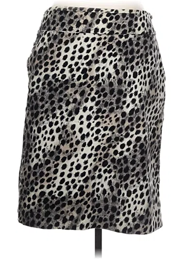Pre-owned Evan Picone Casual Skirt In Silver