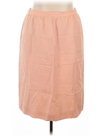 Pre-owned Evan Picone Casual Skirt In Tan