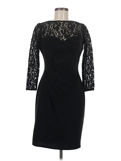 Pre-owned Evan Picone Cocktail Dress In Black