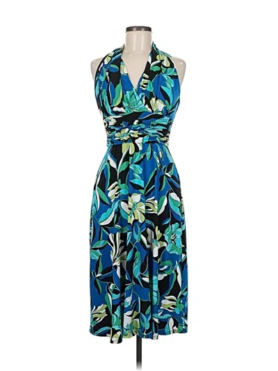 Pre-owned Evan Picone Cocktail Dress In Blue