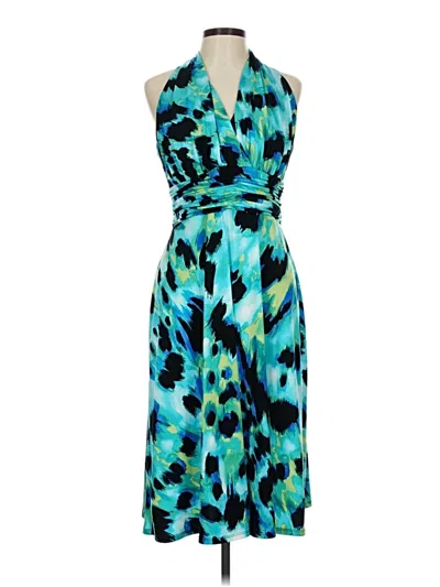 Pre-owned Evan Picone Cocktail Dress In Blue