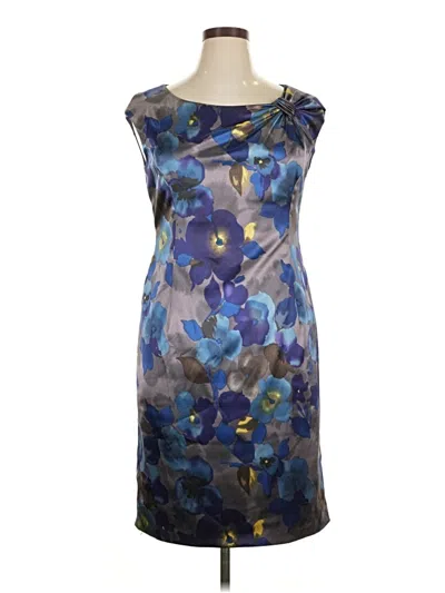 Pre-owned Evan Picone Cocktail Dress In Blue