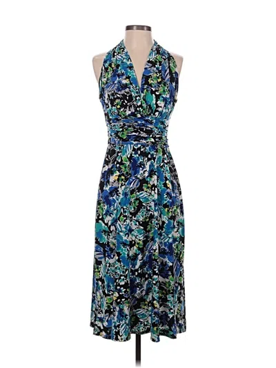 Pre-owned Evan Picone Cocktail Dress In Blue