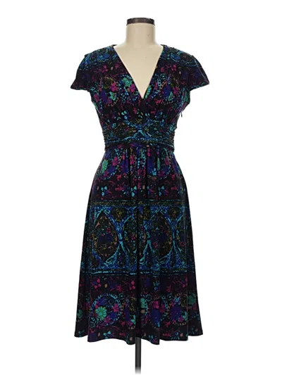 Pre-owned Evan Picone Cocktail Dress In Blue