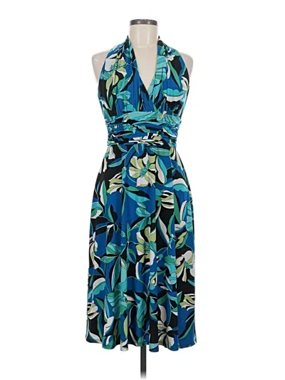 Pre-owned Evan Picone Cocktail Dress In Blue