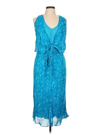 Pre-owned Evan Picone Cocktail Dress In Blue
