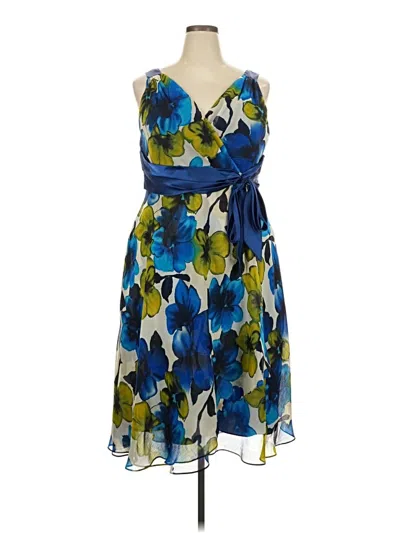 Pre-owned Evan Picone Cocktail Dress In Blue