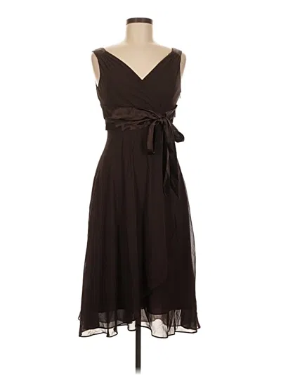 Pre-owned Evan Picone Cocktail Dress In Brown