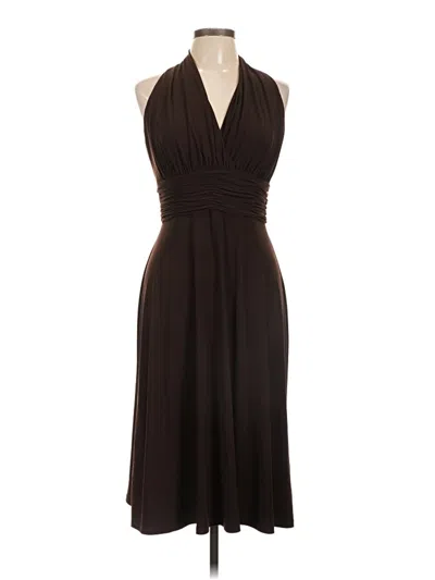 Pre-owned Evan Picone Cocktail Dress In Brown