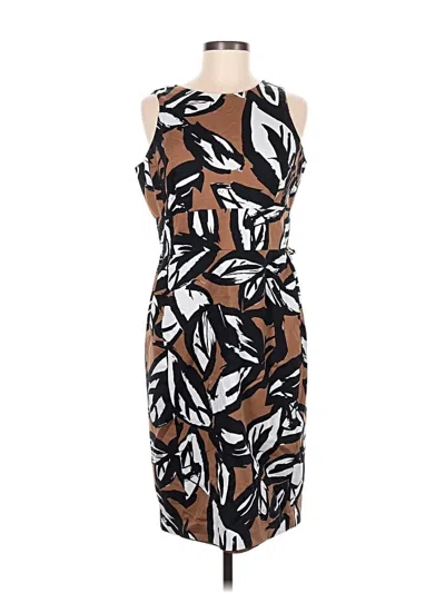 Pre-owned Evan Picone Cocktail Dress In Brown