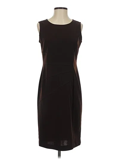 Pre-owned Evan Picone Cocktail Dress In Brown