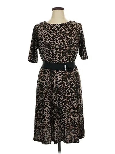 Pre-owned Evan Picone Cocktail Dress In Brown