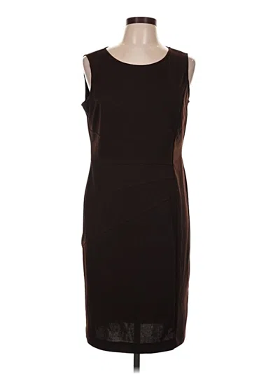 Pre-owned Evan Picone Cocktail Dress In Brown