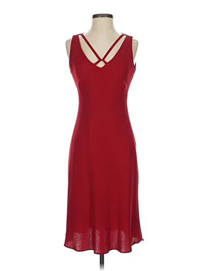 Pre-owned Evan Picone Cocktail Dress In Burgundy