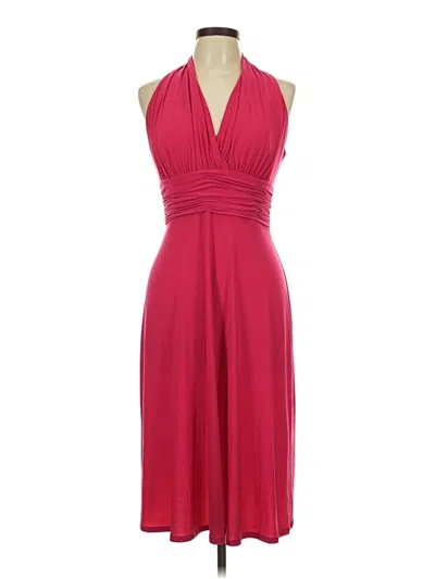 Pre-owned Evan Picone Cocktail Dress In Burgundy