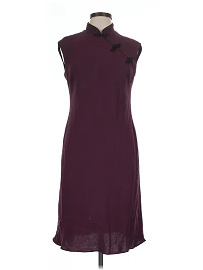 Pre-owned Evan Picone Cocktail Dress In Burgundy