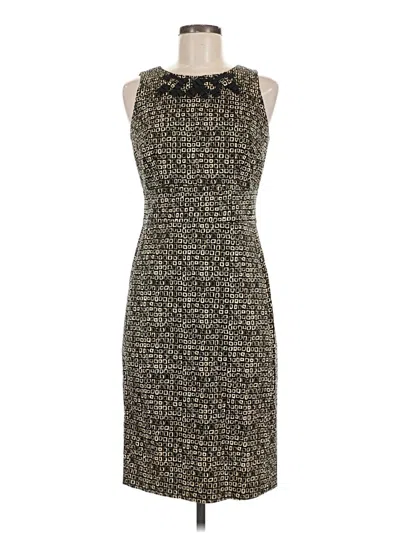 Pre-owned Evan Picone Cocktail Dress In Gold