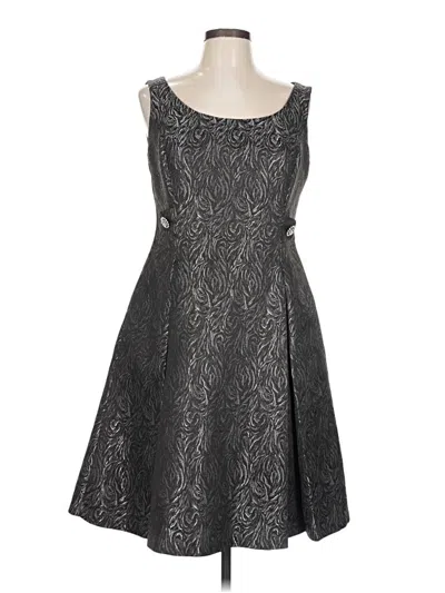 Pre-owned Evan Picone Cocktail Dress In Gray