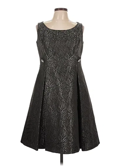 Pre-owned Evan Picone Cocktail Dress In Gray
