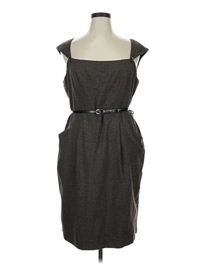 Pre-owned Evan Picone Cocktail Dress In Gray