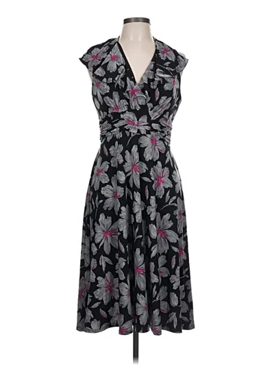 Pre-owned Evan Picone Cocktail Dress In Gray