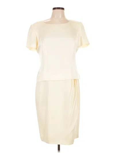 Pre-owned Evan Picone Cocktail Dress In Ivory