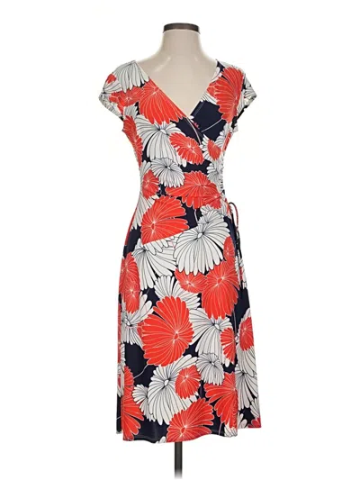 Pre-owned Evan Picone Cocktail Dress In Orange
