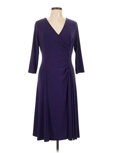 Pre-owned Evan Picone Cocktail Dress In Purple