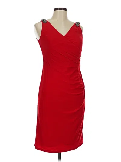 Pre-owned Evan Picone Cocktail Dress In Red