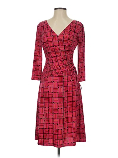 Pre-owned Evan Picone Cocktail Dress In Red