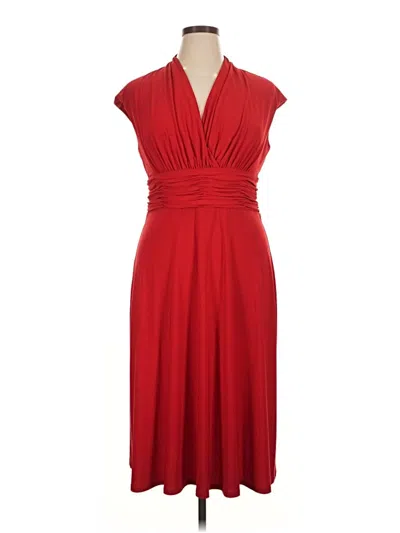 Pre-owned Evan Picone Cocktail Dress In Red