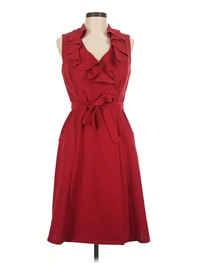 Pre-owned Evan Picone Cocktail Dress In Red