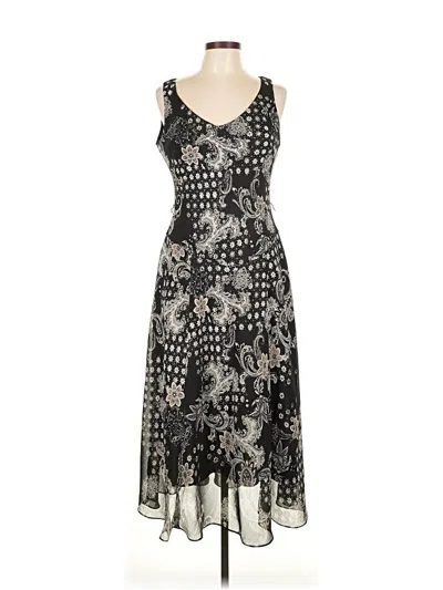 Pre-owned Evan Picone Cocktail Dress In Silver