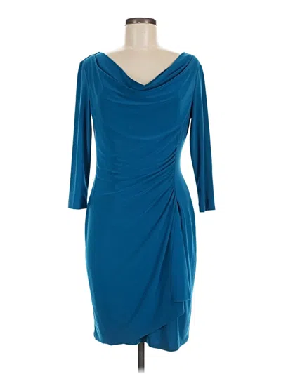 Pre-owned Evan Picone Cocktail Dress In Teal