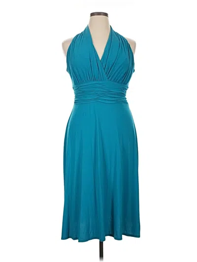 Pre-owned Evan Picone Cocktail Dress In Teal