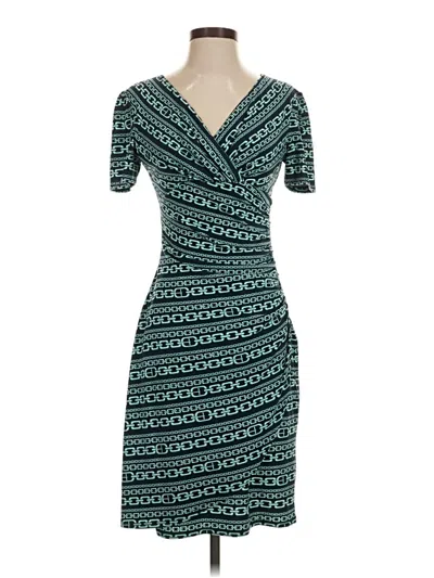 Pre-owned Evan Picone Cocktail Dress In Teal
