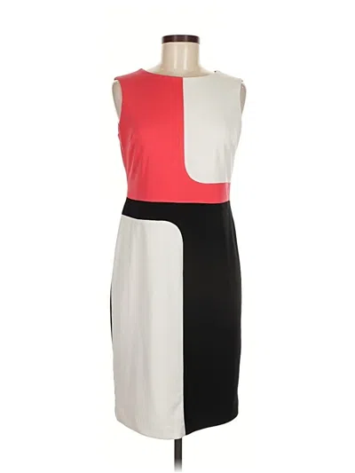 Pre-owned Evan Picone Cocktail Dress In White