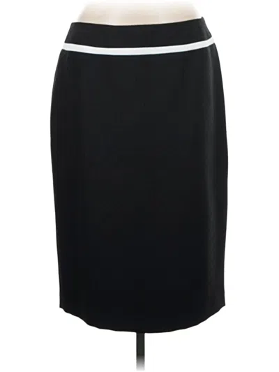Pre-owned Evan Picone Formal Skirt In Black
