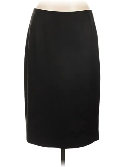 Pre-owned Evan Picone Formal Skirt In Black