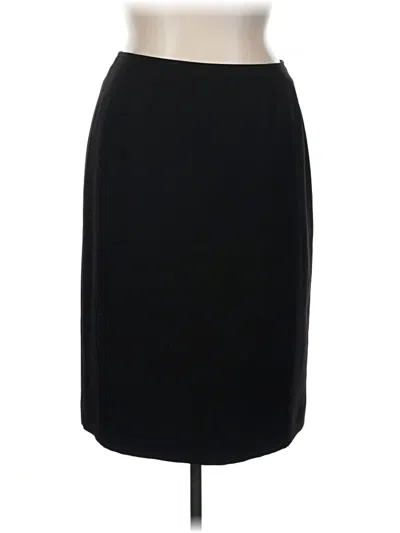 Pre-owned Evan Picone Formal Skirt In Black