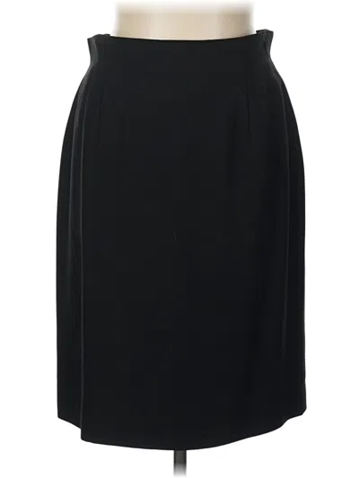 Pre-owned Evan Picone Formal Skirt In Black