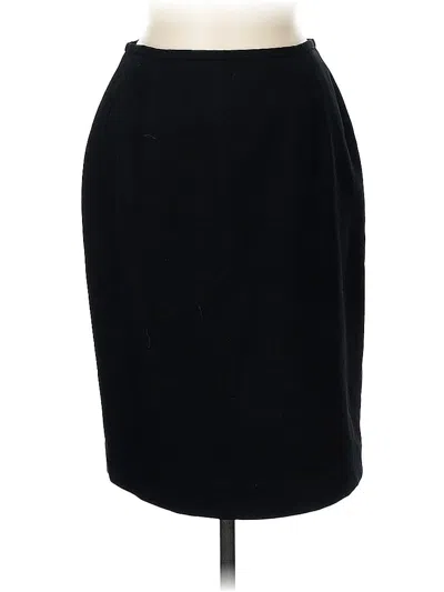 Pre-owned Evan Picone Formal Skirt In Black