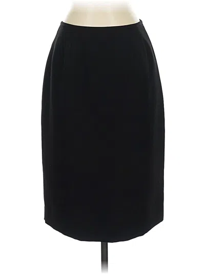 Pre-owned Evan Picone Formal Skirt In Black