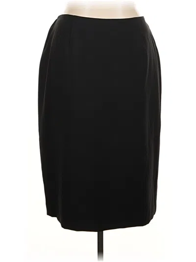Pre-owned Evan Picone Formal Skirt In Black