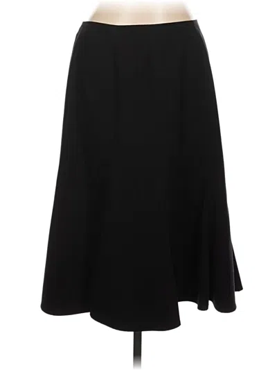 Pre-owned Evan Picone Formal Skirt In Black