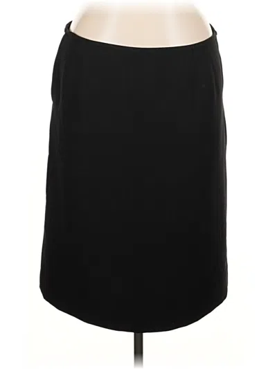 Pre-owned Evan Picone Formal Skirt In Black