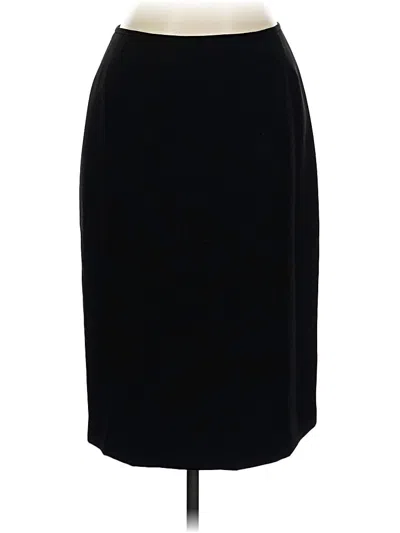 Pre-owned Evan Picone Formal Skirt In Black