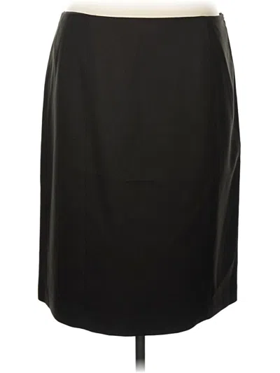 Pre-owned Evan Picone Formal Skirt In Black