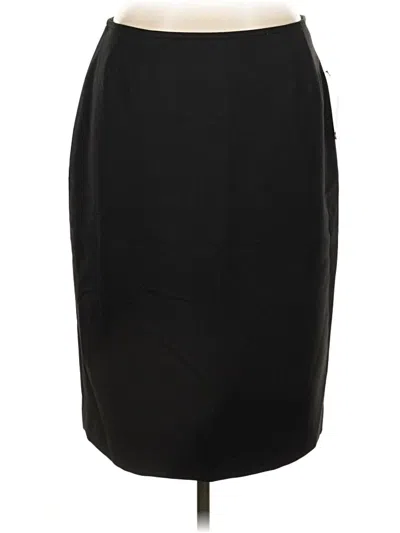 Pre-owned Evan Picone Formal Skirt In Black