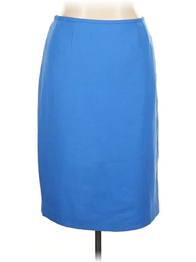 Pre-owned Evan Picone Formal Skirt In Blue